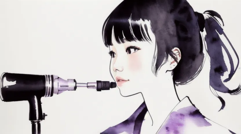 温風と冷風の使い分けで形を記憶させる「冷やし」の工程が重要