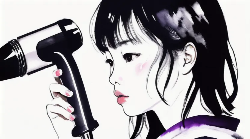 根元の癖をリセットしてから巻くことでスプレーの量を減らすテクニック