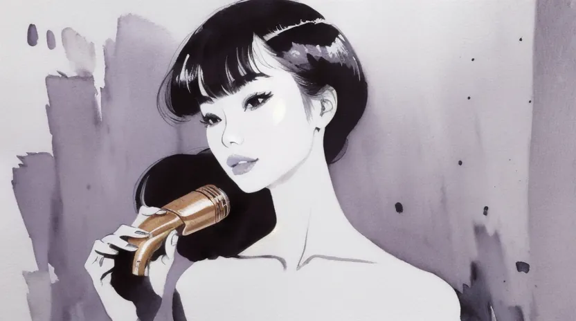 指のテンションが鍵！温風で引き伸ばし冷風で形状記憶させる「プレスドライ」