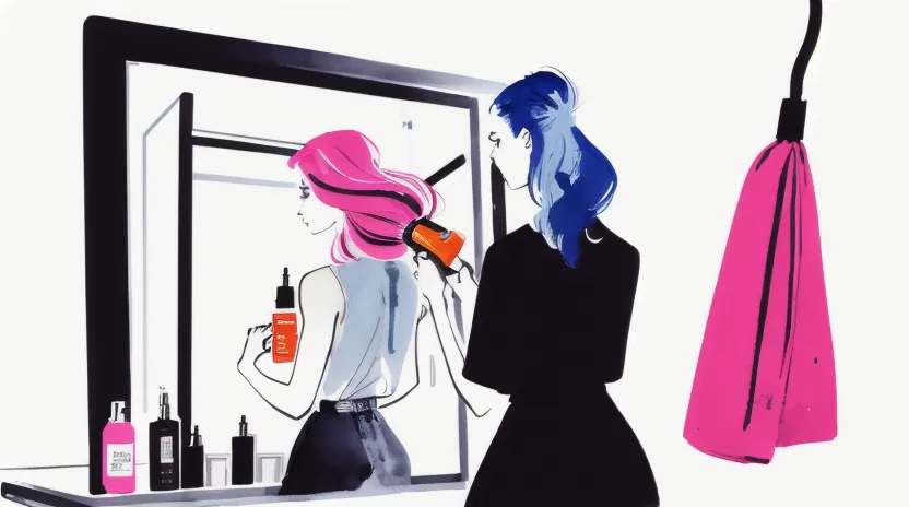 ドライヤーの熱から髪色を守るプロのテクニック