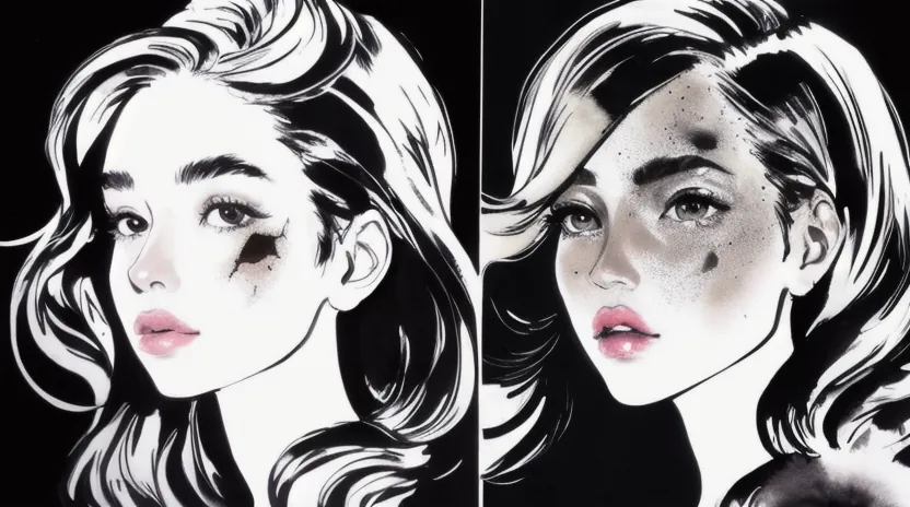 髪の乾燥とダメージによる光の乱反射