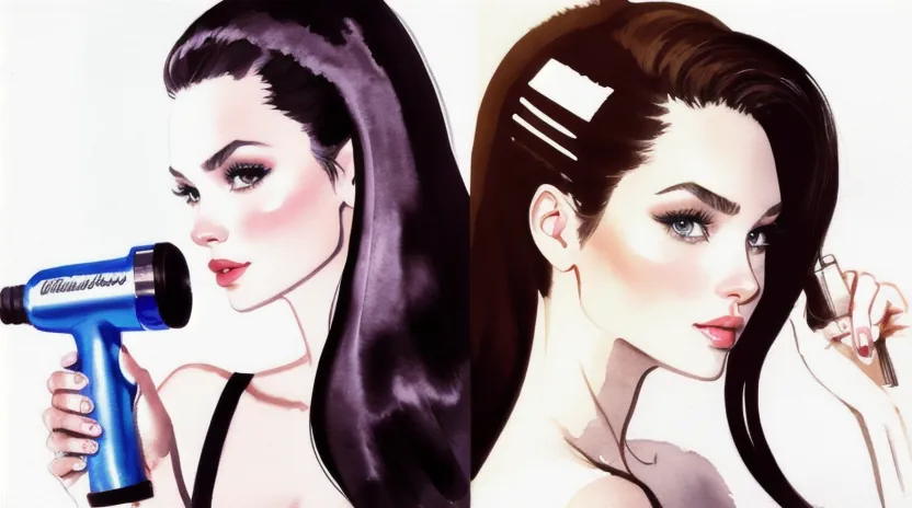 毛流れを整え光沢を生むドライヤーの角度と手順