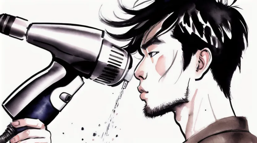 前髪を立ち上げる温風の当て方と角度のコツ