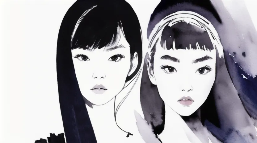 かき上げバングで大人っぽく見せるドライテクニック