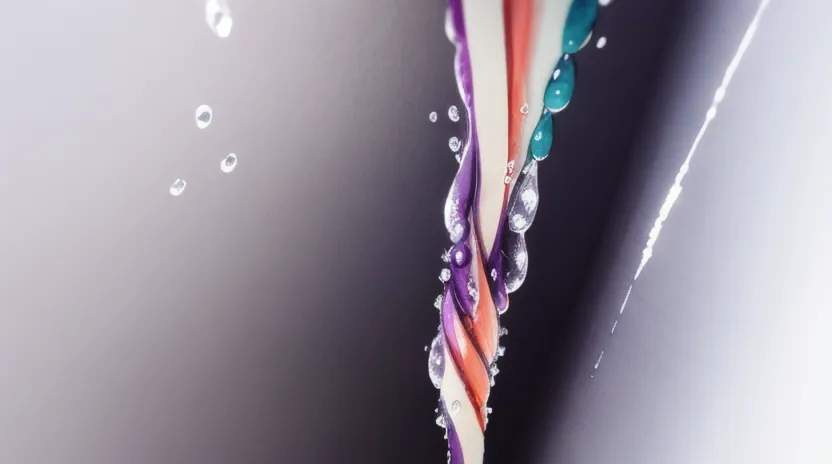 キューティクルの開きと水分残存による染料の流出