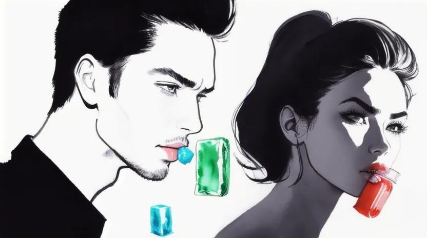 冷却効果でガムを脆くして砕く物理的アプローチ