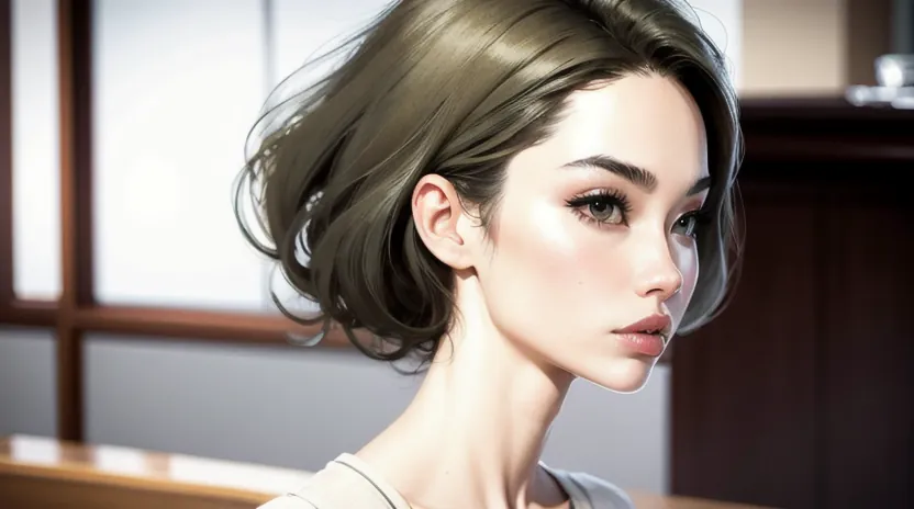 脱色後の赤み・オレンジみを消して透明感を出す「オリーブ・グレージュ」