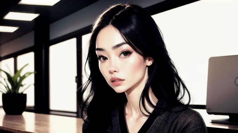 職場や学校でも浮かない深みのある「ダークトーン・透明感暗髪」