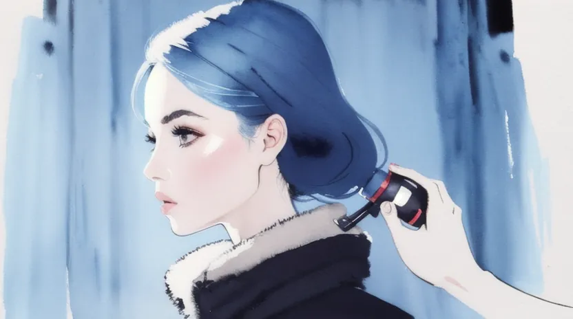 仕上げの「冷風(クールショット)」がストレートを形状記憶させる理由