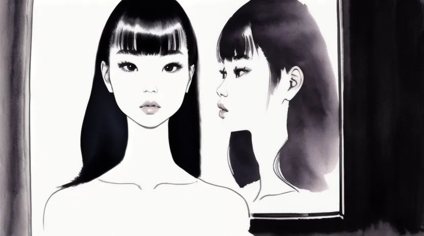 前髪の「三角形」を見直して量を調節する