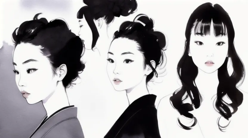 薄く残した前髪に自然な束感を出すマジックカーラー活用法