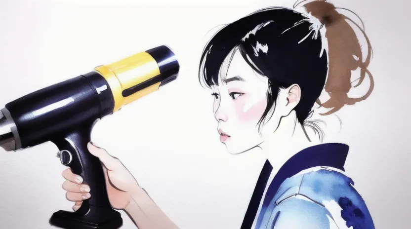 根元の立ち上がりを作る「逆毛ドライ」の基本テクニック