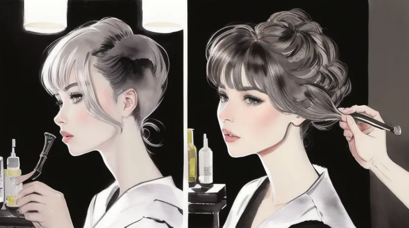 ハイライトを入れて境目をぼかす「ブリーチ活用」テクニック