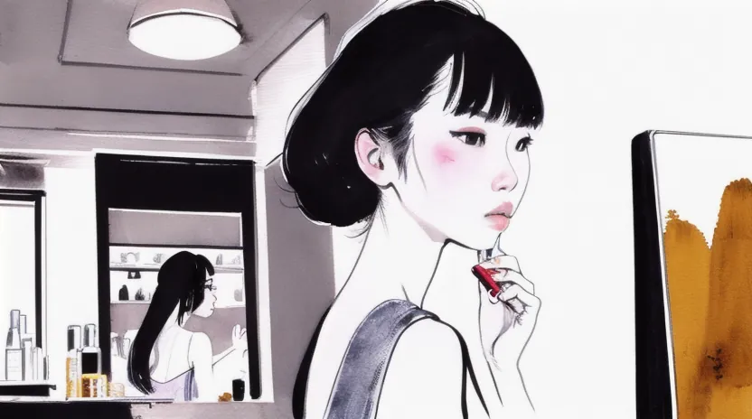 外出先で束になった前髪を復活させるリカバリー方法