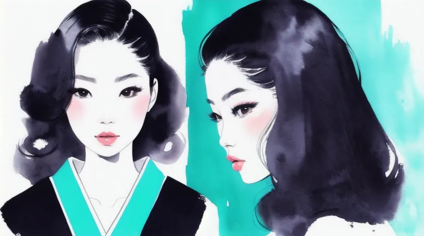 分け目を変えて自然な立体感を作る技