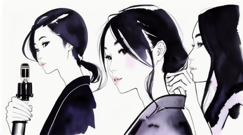 頭皮に優しい温度設定で根元を乾かす