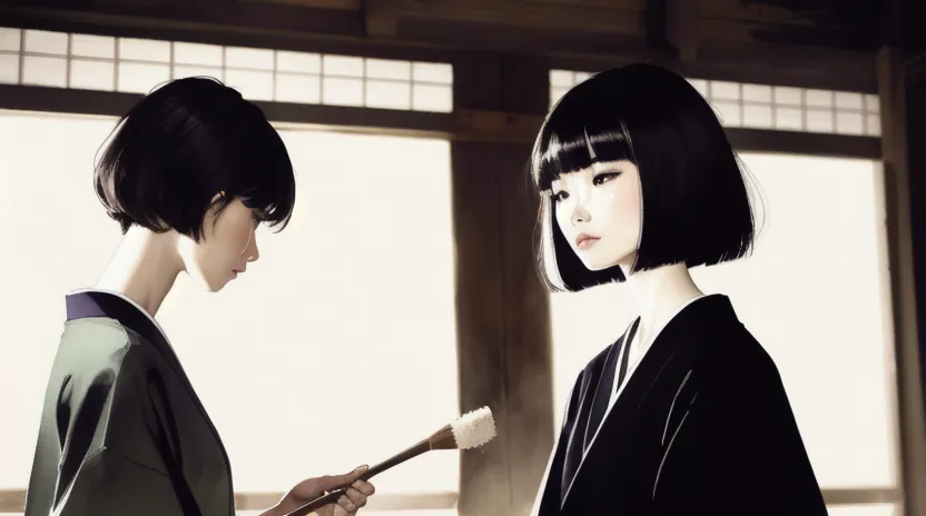 美しいボブのラインを保つためのブラッシング技術