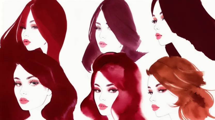 ブリーチなしで発色しやすい赤の種類