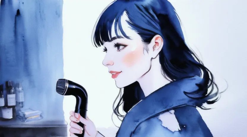 温風と冷風の切り替えで形状を固定