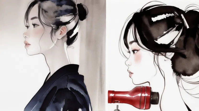 根元を目立たせないふんわり速乾テクニック