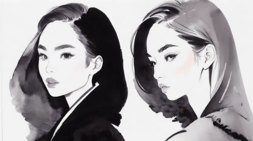 黒髪とのギャップを楽しむ根元あえて残しのデザイン