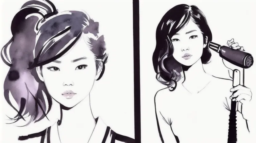 ドライヤーで根元の生え癖をリセットする方法