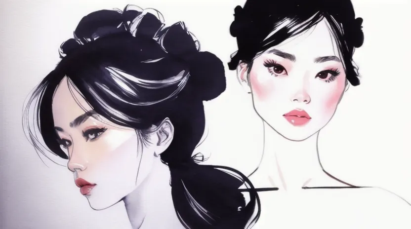 ストレートアイロンで作る韓国風「S字」横髪