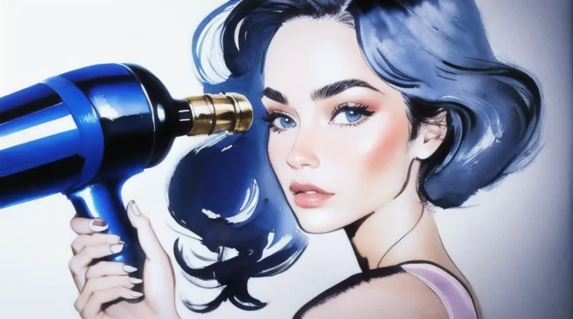 アイロン前のヒートプロテクト処理と冷風仕上げの「冷却固定」