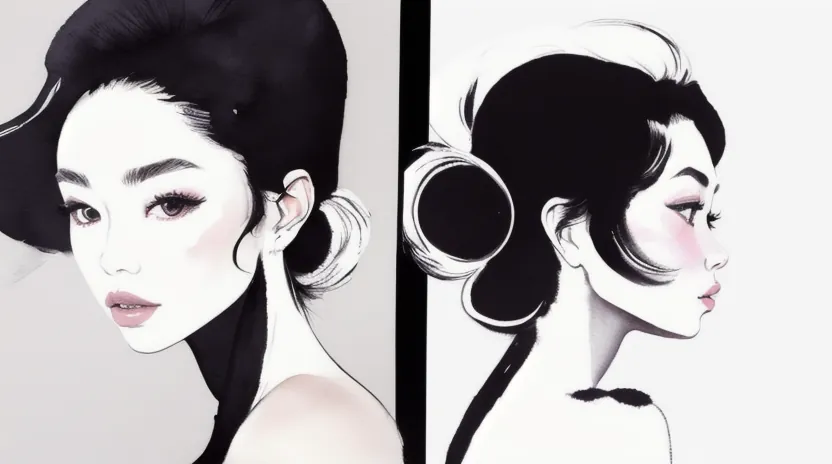 額の狭さをカバーする「ひし形シルエット」の重要性