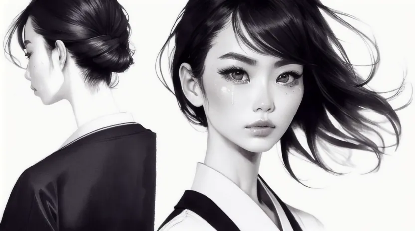 かき上げ前髪を作るための風量と角度の微調整法