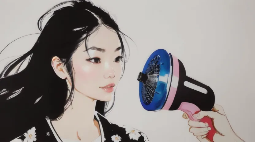 スタイリングを一日キープする仕上げの冷風マジック