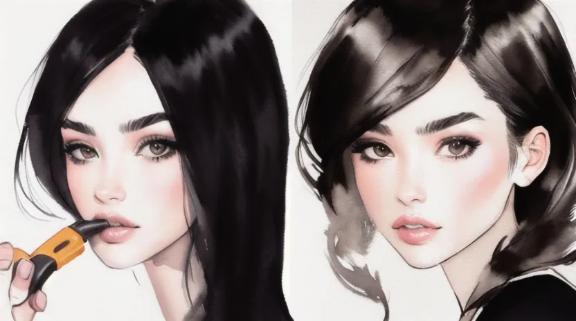 すきバサミを使った毛量調整とぼかしテクニック